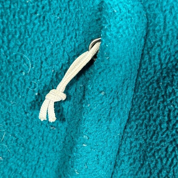 The North Face Jacket Womens Small Teal Fleece Full Zip Logo Zip Pockets - Picture 3 of 9